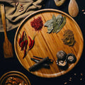 Bamboo Round Platter For pizza / Barbecue / Steak