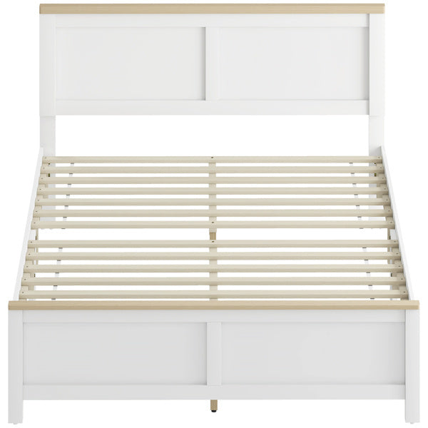 Queen Platform Bed Frame With Headboard And Footboard