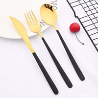 Thumbnail for 20Pcs Pink Silver Stainless Steel Dinnerware Set - Casatrail.com
