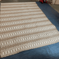 Elegant Brown Beige Tribal Boho Outdoor Area Rug - 7X10 Feet