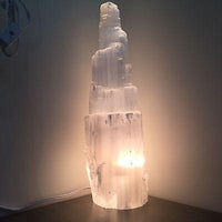 Thumbnail for Selenite Crystal Skyscraper Lamp Prime