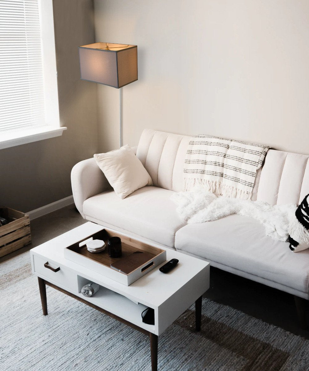 Floating Shade Plug-In Wall Light White