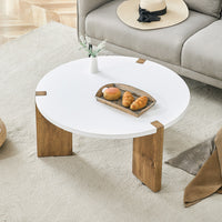 Thumbnail for Minimalist Circular MDF Material Coffee Table
