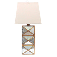 Thumbnail for Gold Modern Illusionary Mirrored Base Table Lamp