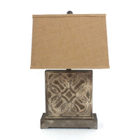 Thumbnail for Brown Vintage with Khaki Linen Shade Table Lamp