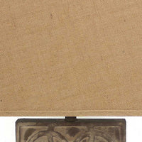 Thumbnail for Brown Vintage with Khaki Linen Shade Table Lamp