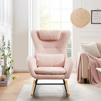 Thumbnail for Modern Rocking Chair With High Backrest