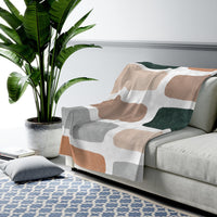 Thumbnail for Abstract Bars Blanket Plush Throw
