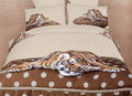 4 Piece Animal Print Bedding Duvet Cover Sheet Set