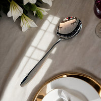 Thumbnail for Elegant Polished Finish Stainless Steel Square Serving Spoon