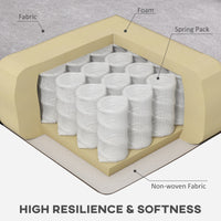 Thumbnail for Gray Fabric Tufted Club Accent Chair With Removable Cushion