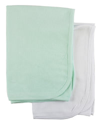 Thumbnail for White and Mint Thermal Blankets
