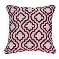 Thumbnail for Transitional Red and White Accent Pillow