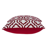 Thumbnail for Transitional Red and White Accent Pillow