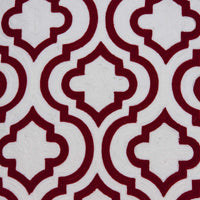 Thumbnail for Transitional Red and White Accent Pillow