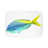 Thumbnail for Light Blue and Yellow Fish Bath Mat