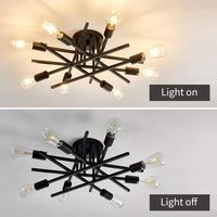Thumbnail for 8-Lights Semi Flush Mount Ceiling Light Fixture