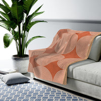Thumbnail for Abstract Circles Plush Blanket Throw