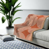 Thumbnail for Abstract Circles Plush Blanket Throw