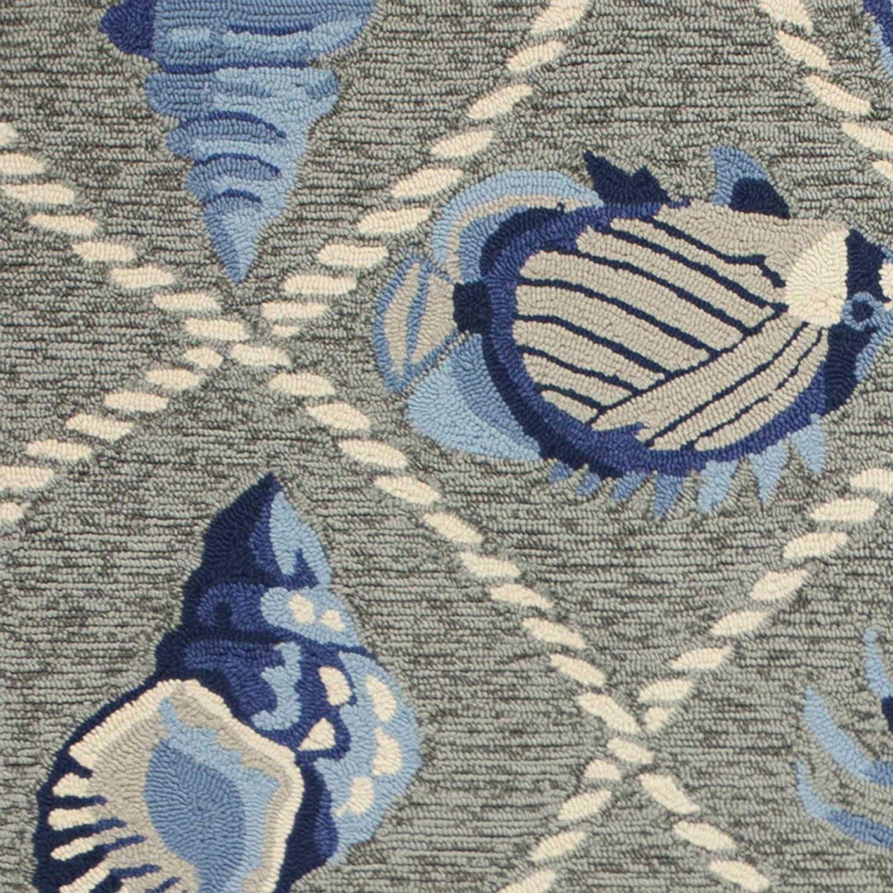 Grey Seaside UV Treated Outdoor Rug