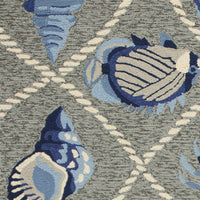 Thumbnail for Grey Seaside UV Treated Outdoor Rug