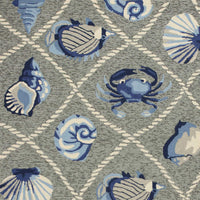 Thumbnail for Grey Seaside UV Treated Outdoor Rug
