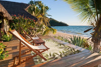 Thumbnail for Sand Leaves UV Treated Outdoor Rug