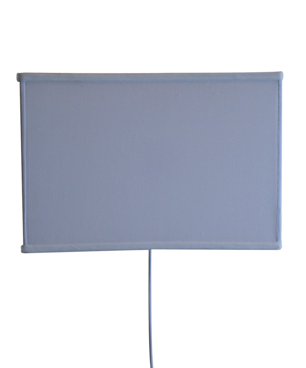 Floating Shade Plug-In Wall Light White