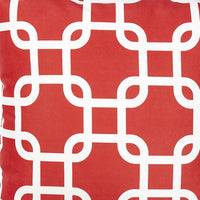 Thumbnail for Red Lattice Decorative Throw Pillow Cover