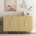 Wood Modern Buffet Cabinet With Storage & Adjustable Shelves