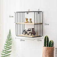Thumbnail for Shelves on iron wall