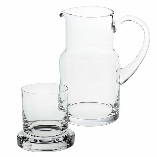 8 Mouth Blown Glass 2 Pc Bedside