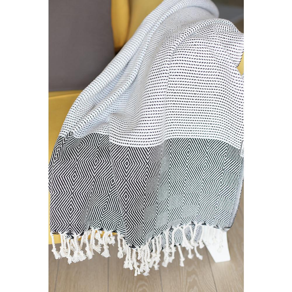 Squares and Stripes Throw Blanket