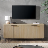 Thumbnail for Modern Fluted-Door Minimalist Storage Sideboard