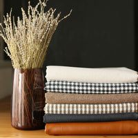 Thumbnail for Set Of 2 Brown Houndstooth Pillow Covers