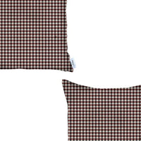 Thumbnail for Set Of 2 Red Houndstooth Pillow Covers