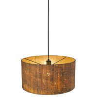 Thumbnail for Matte Black Cork Shade Modern One Light Hanging Pendent Lamp