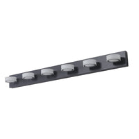 Thumbnail for LED Modern Black 6-Light Vanity Lights Fixtures Over Mirror Bath Wall