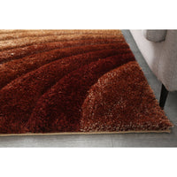Thumbnail for Sedona 3D Brown Shag Rug