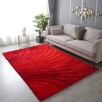 Thumbnail for Ava 3D Red Shag Rug