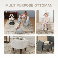 Thumbnail for Swivel Barrel Accent Chair With Ottoman