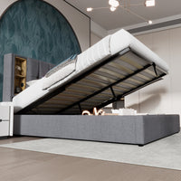 Thumbnail for Upholstered Double Bed With Wireless Charging