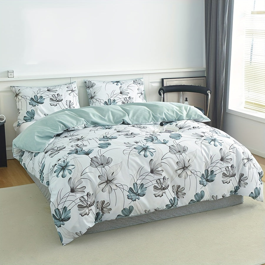 Floral 3Piece Duvet Set