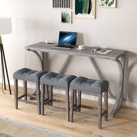 Thumbnail for Bar Table Set With Power Outlet