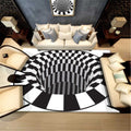 3D Vortex Optical Illusion Carpet