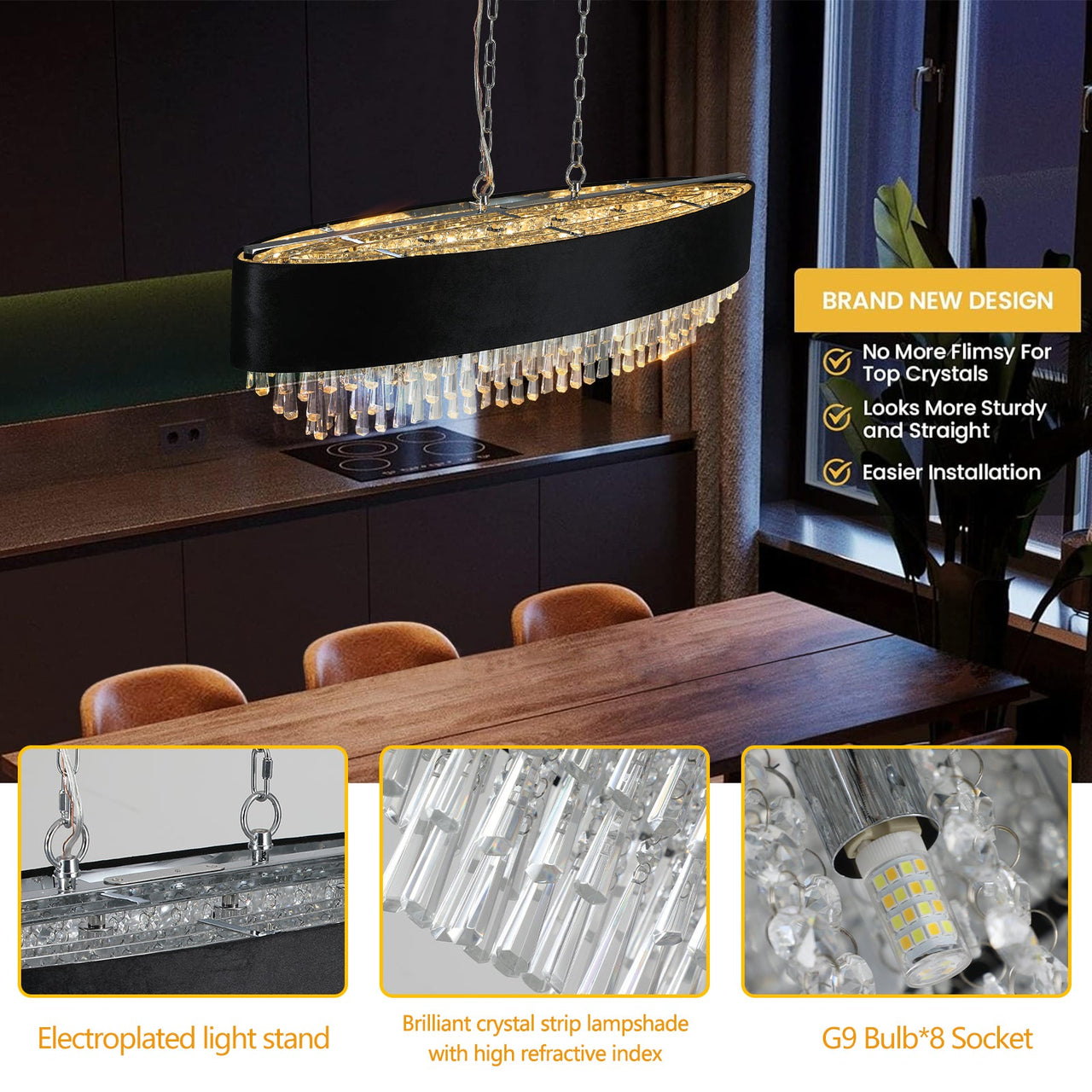 Modern Crystal Chandelier Cristal Lamp