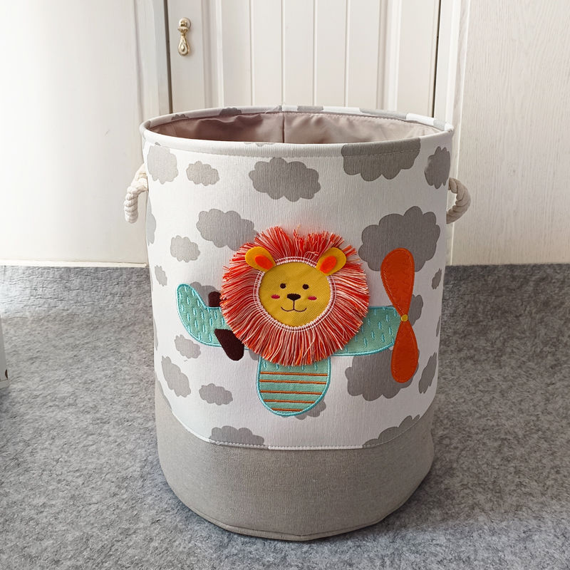 Cartoon Children's Cloth Toy Storage Basket Basket