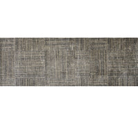 Thumbnail for Modern Geo Lines in Squares Washable Runner Rug
