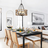 Thumbnail for Farmhouse Chandelier - Adjustable 4-Lights