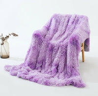 Thumbnail for Warm & Fluffy Throw Blanket with Faux Fur
